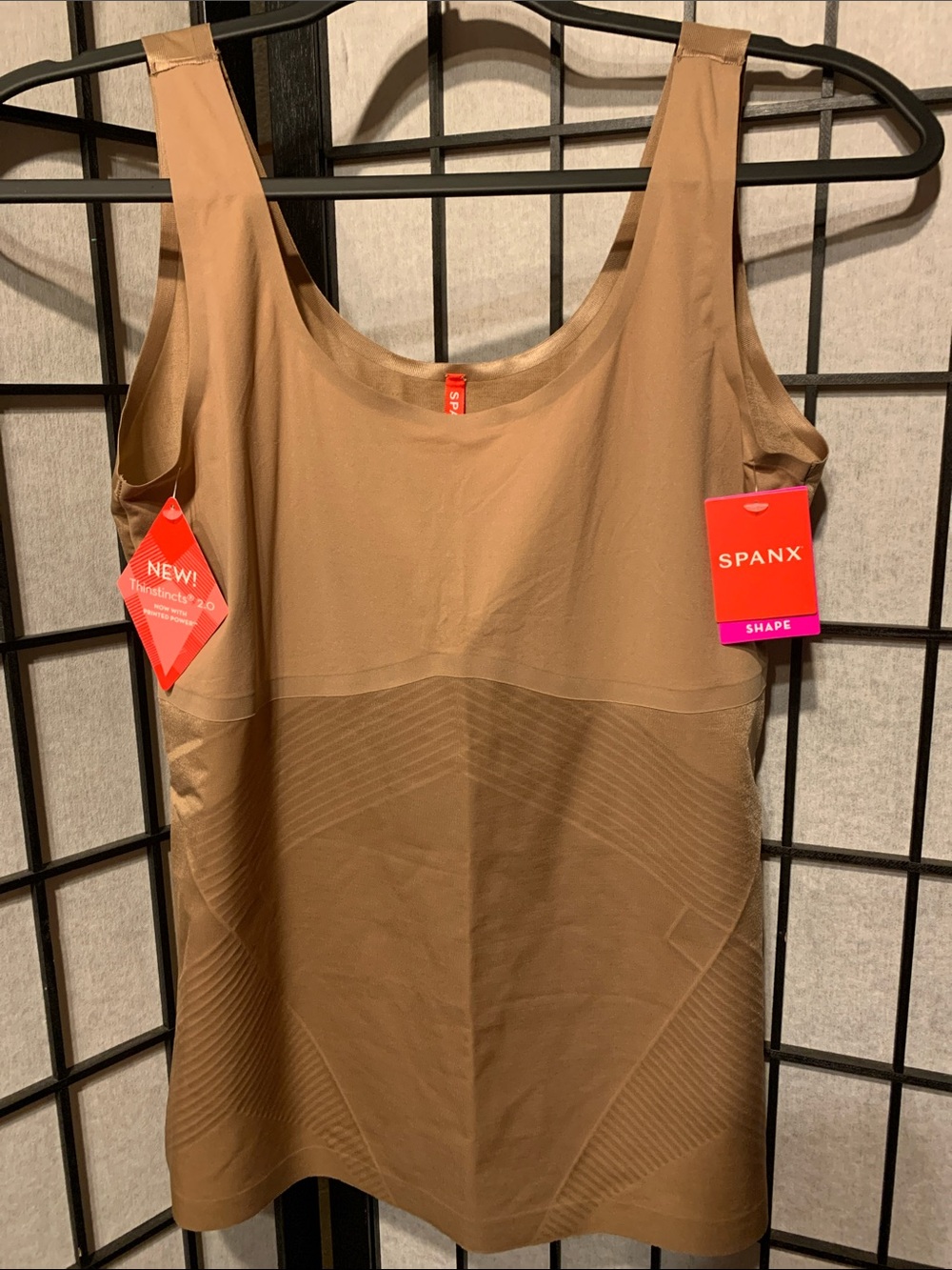NWT SPANX Seamless Shaping Tank Top in Tan Size XL